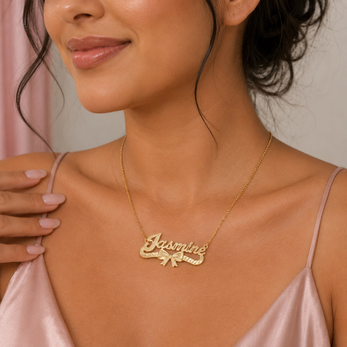 Personalised Custom Name Pendent Gold Plated
