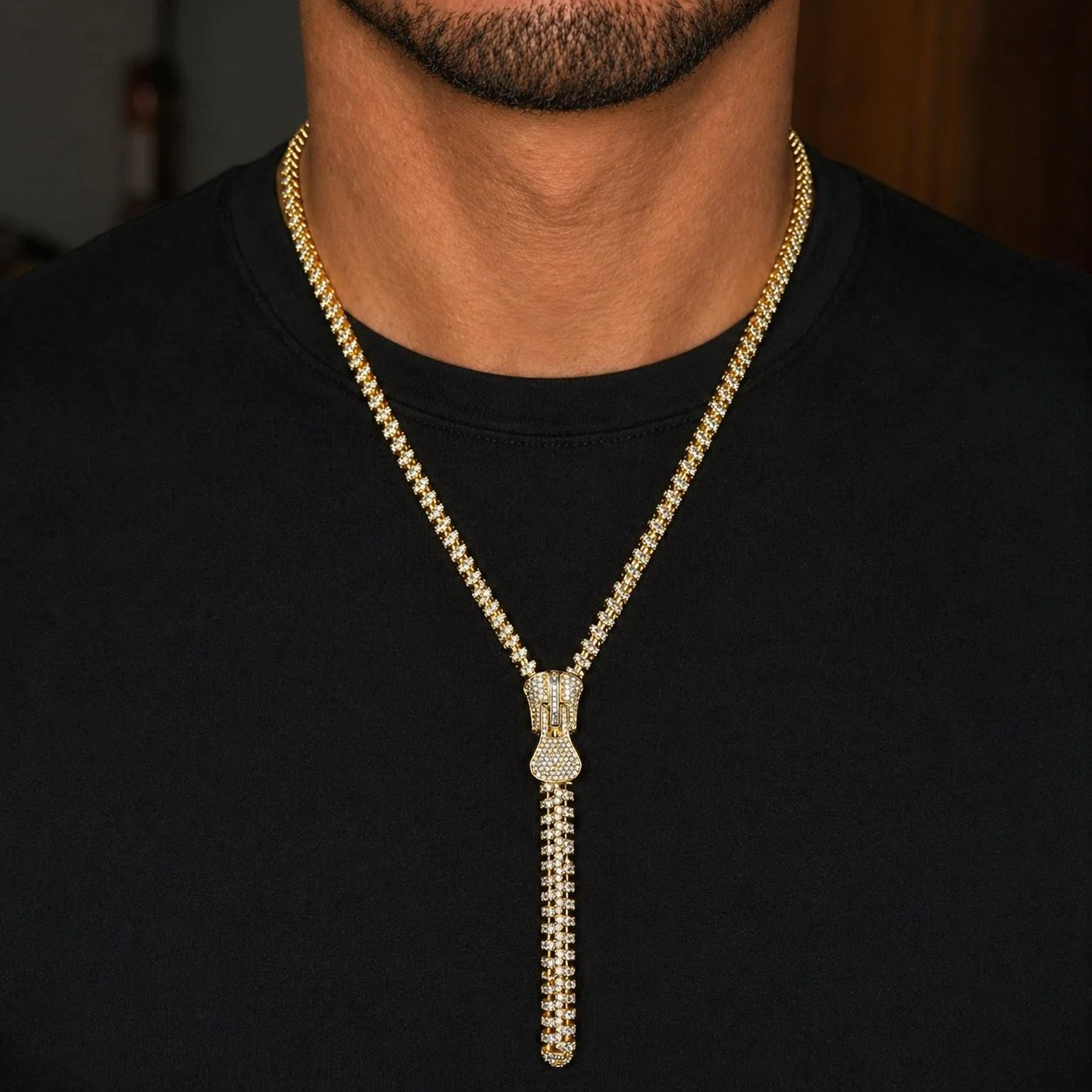 zipper necklace