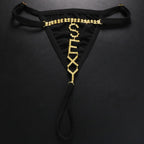 CrazyMia Letter Thongs Imported Pack of 7 Mixed