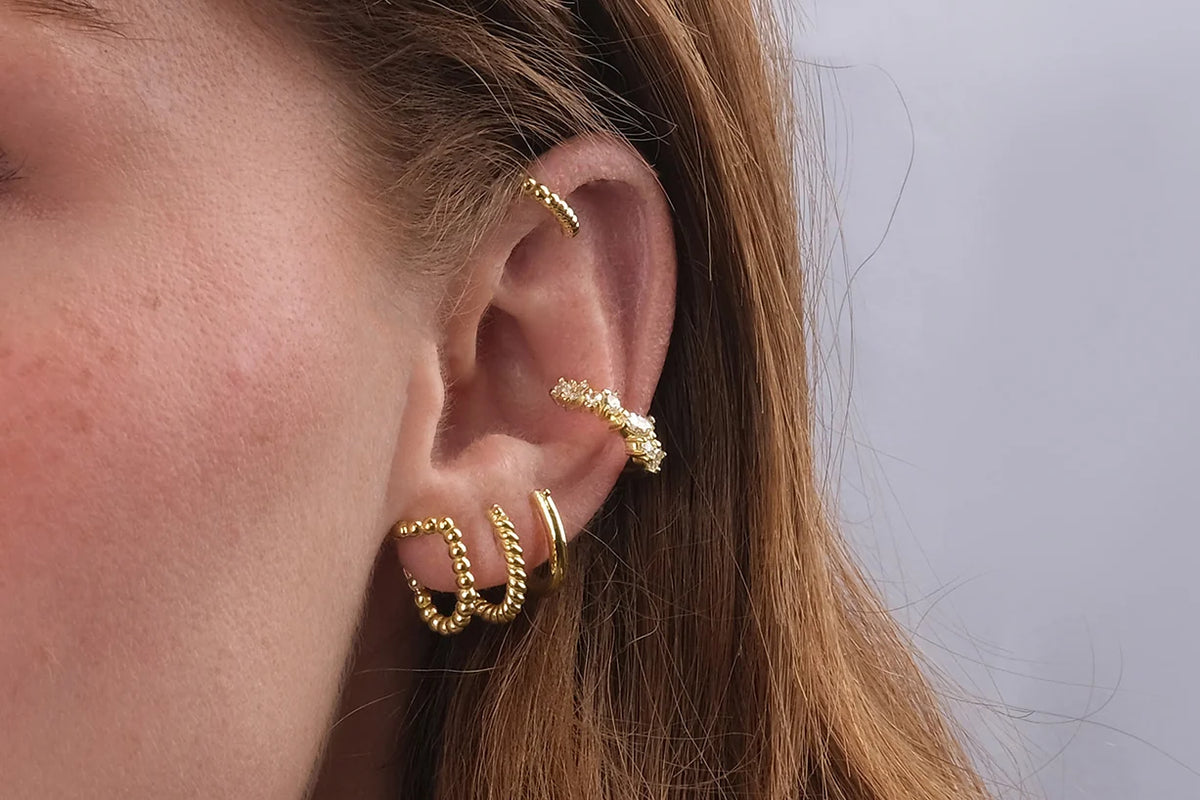 Ear Cuffs Multi Hoops Set