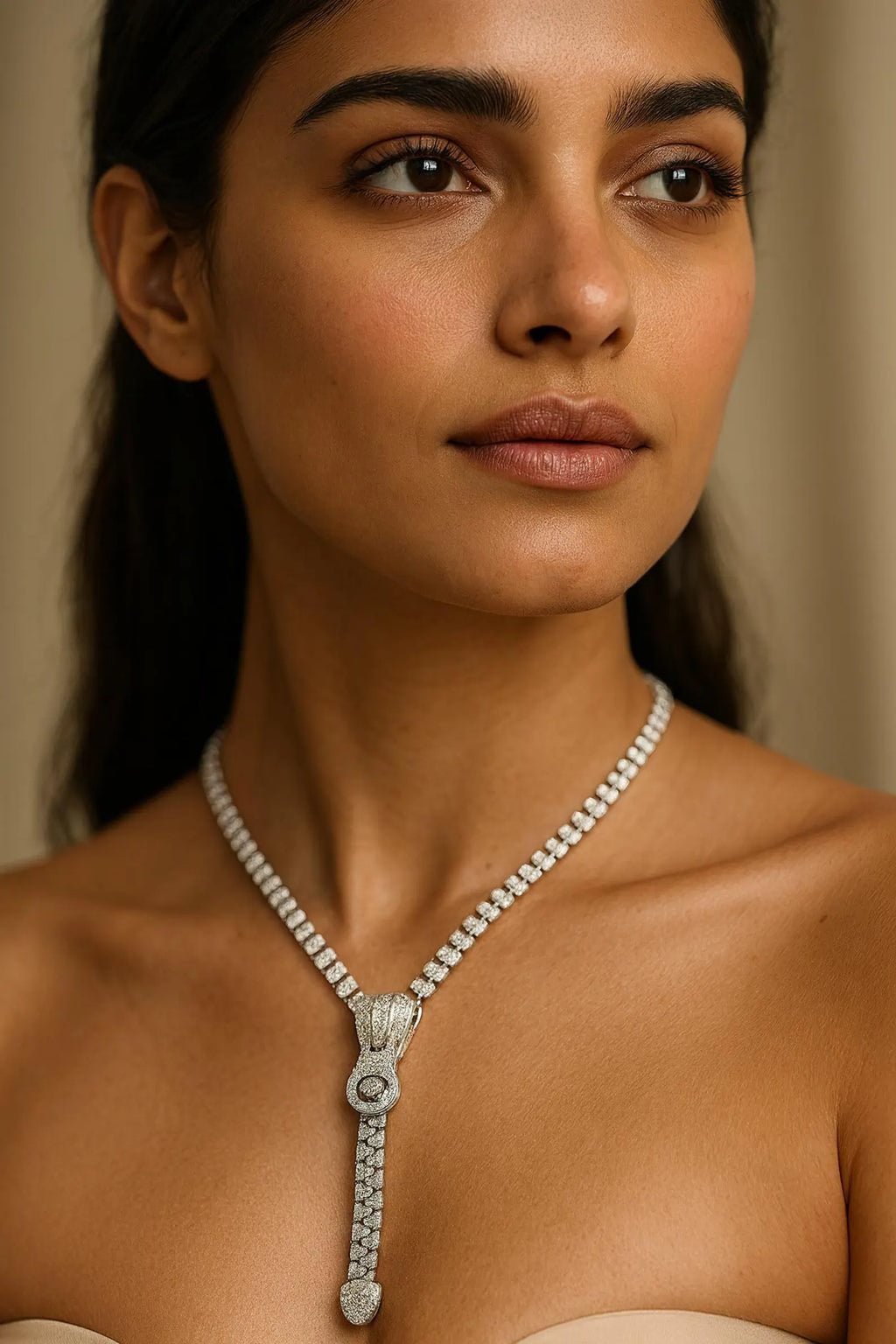 zipper necklace