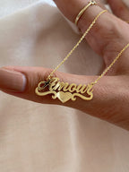 Personalised Custom Name Pendent Gold Plated