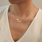 Personalised Custom Name Pendent Gold Plated