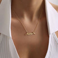 Personalised Custom Name Pendent Gold Plated