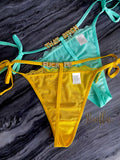 CrazyMia Letter Thongs Imported Pack of 7 Mixed