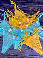 CrazyMia Letter Thongs Imported Pack of 7 Mixed