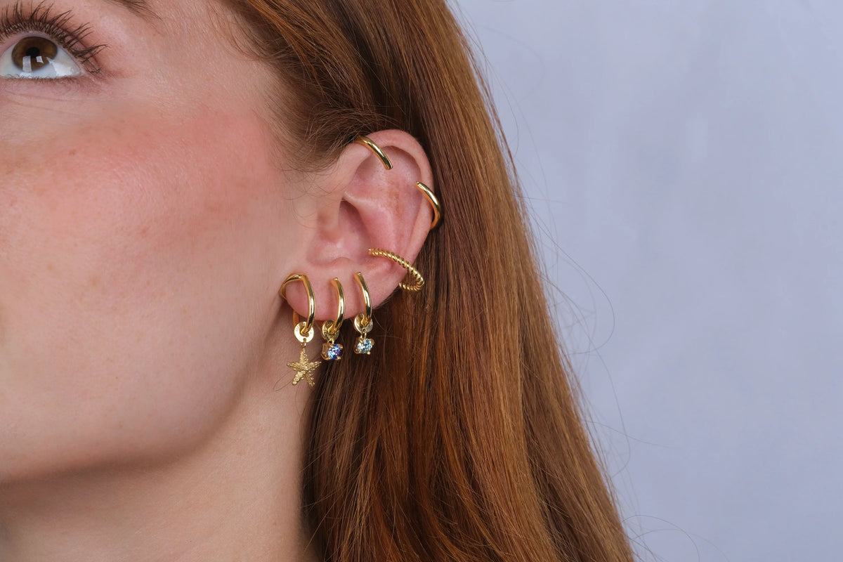 Ear Cuffs Multi Hoops Set