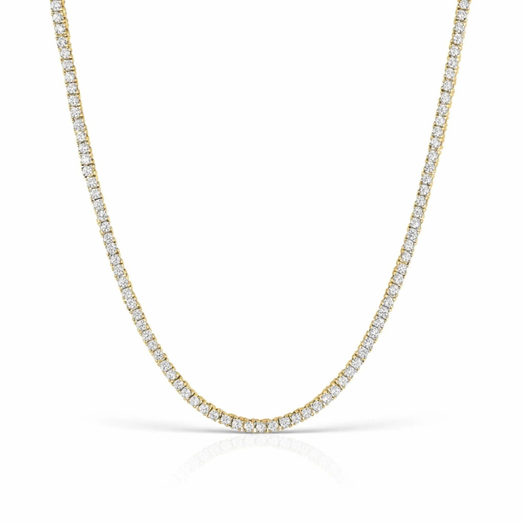 BLING TENNIS NECKLACE - GOLD